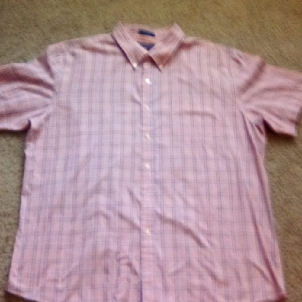 Saddlebred Man y2k Button Up Short Sleeve Bolo Plaid Shirt